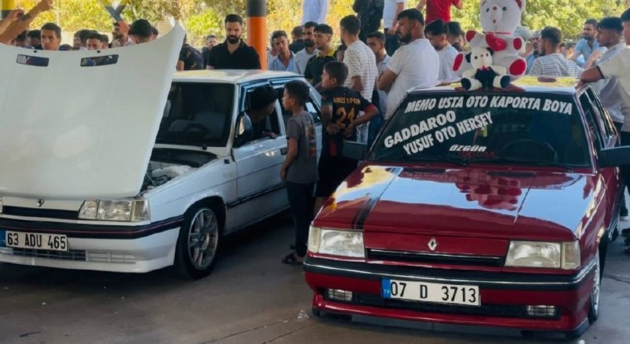 Modifiye araç tutkunları Suriye sınırında buluştu