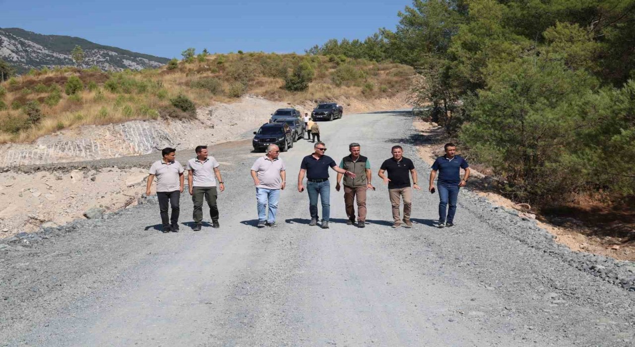 Muğlada orman yolu çalışmaları yerinde incelendi