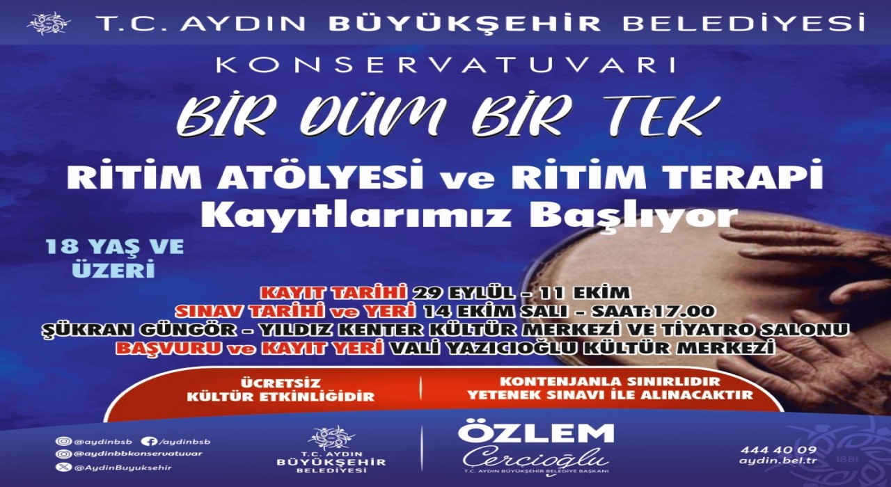 Müziğin ritmi Büyükşehir Belediyesi ile Aydında atacak