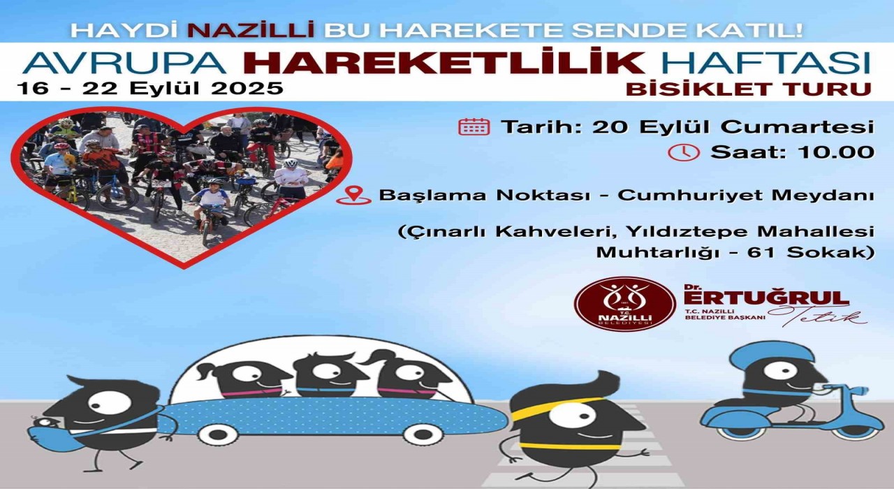 Nazilli Belediyesinden Avrupa Hareketlilik Haftası etkinlikleri