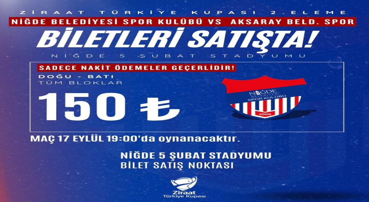 Niğdede Ziraat Türkiye Kupası heyecanı