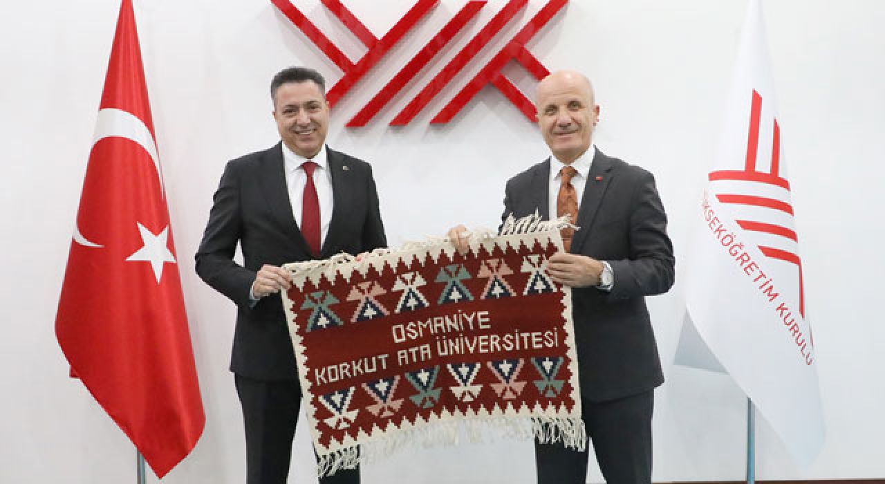 OKÜ Rektörü Uzun, YÖK Başkanı Özvar’ı Ziyaret Etti