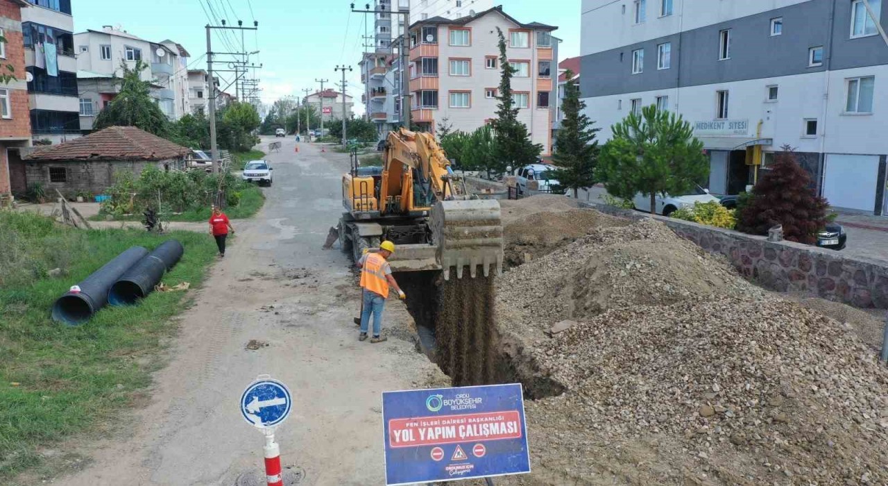 Orduda altyapı çalışmaları devam ediyor