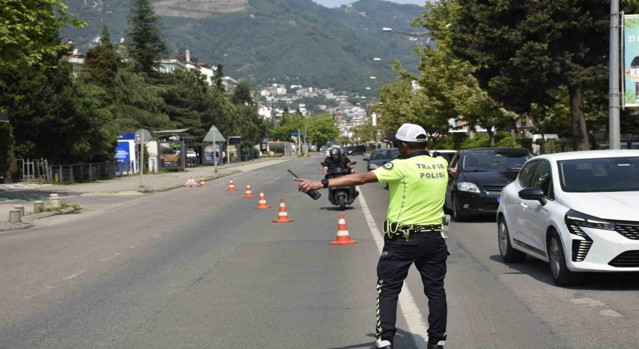 Orduda bir haftada 15 binden fazla araç ve sürücüsü denetlendi