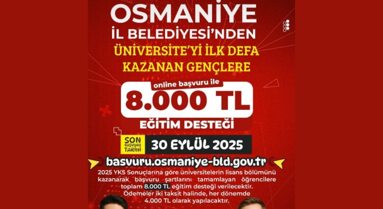 Osmaniye Belediyesinden Üniversitelilere Eğitim Desteği