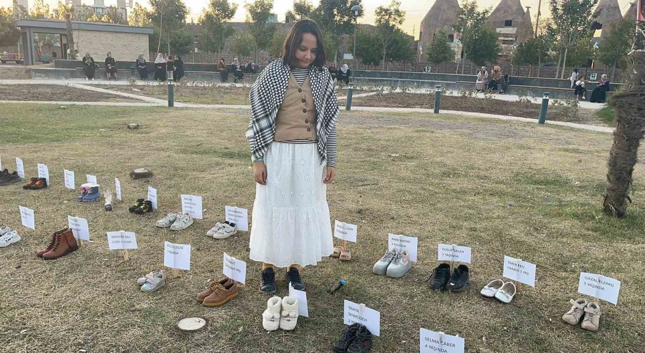 Osmaniyede, Gazzede ölen çocukların sessiz çığlıklarına ses olundu