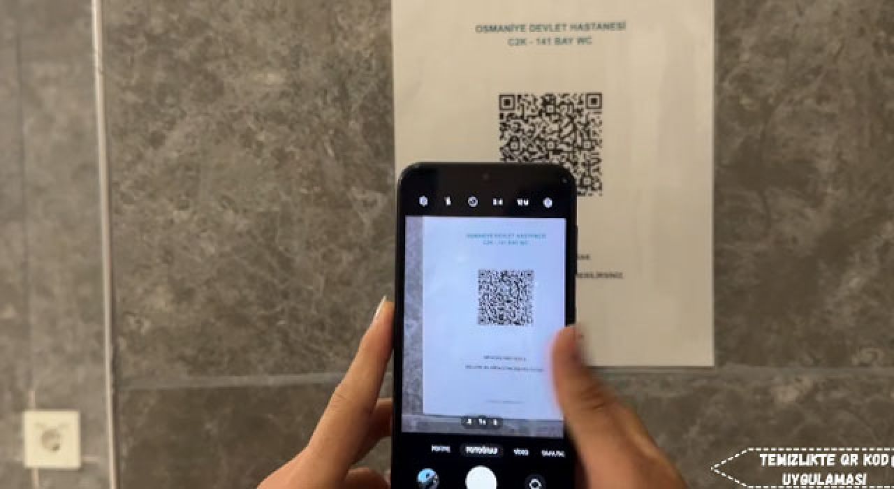 Osmaniye’deki Sağlık Kuruluşlarında QR kod Temizlik Uygulaması
