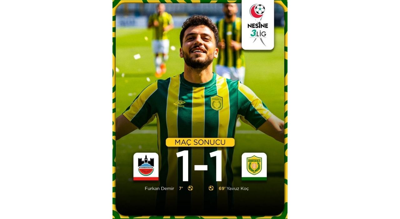 Osmaniyespor, Deplasmanda Diyarbekirspor ile 1-1 Berabere Kaldı