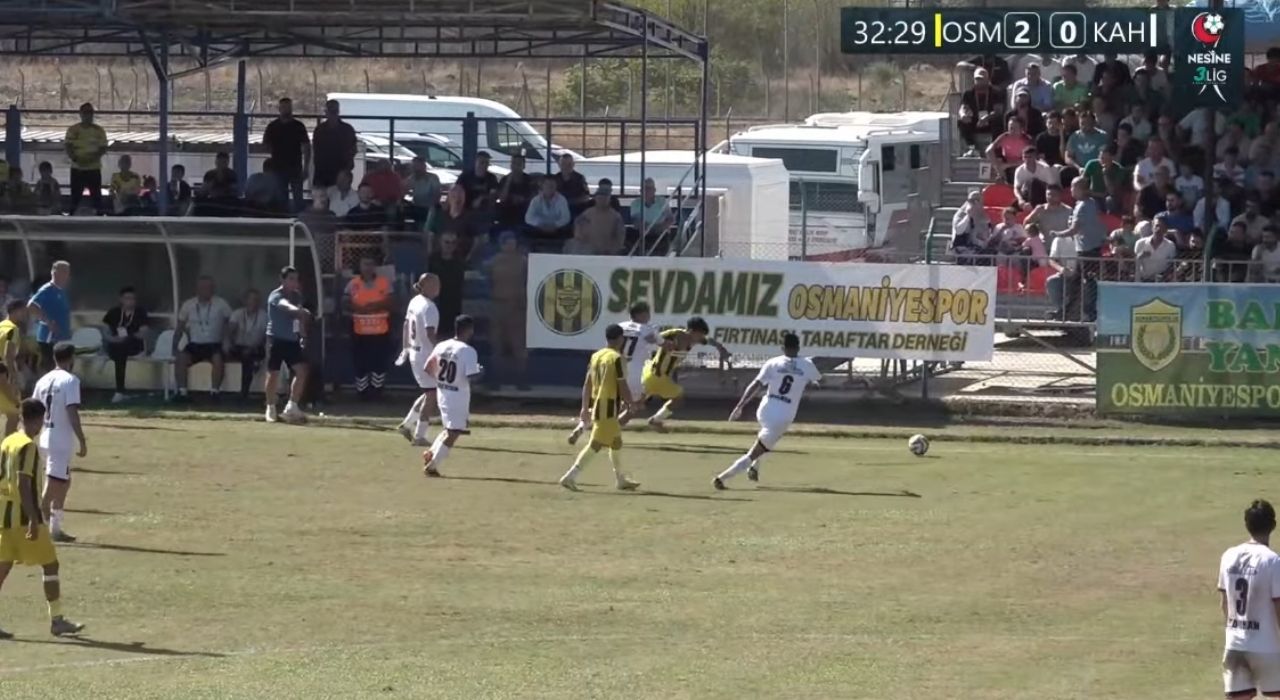 Osmaniyespor FK, Kahramanmaraş Karşısında 2-0 Önde