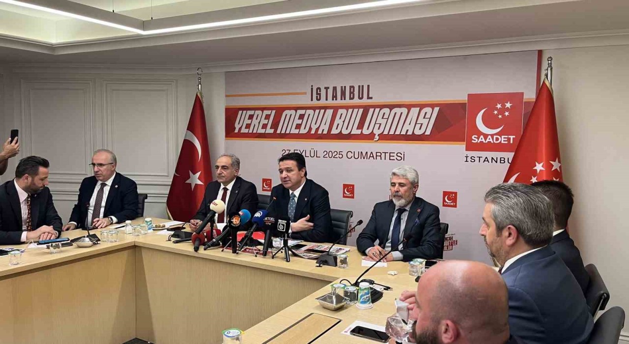 Saadet Partisi Genel Başkanı Arıkan, İstanbulda yerel medya temsilcileriyle buluştu