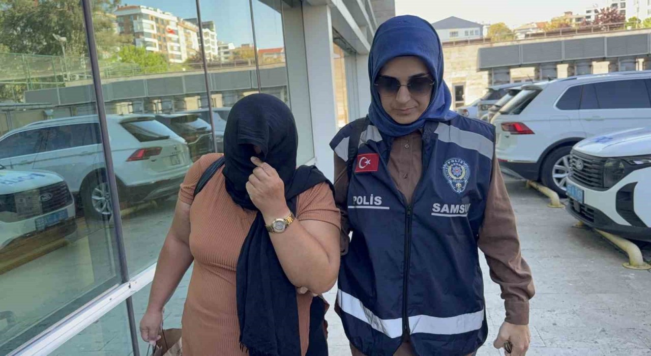 Samsunda mağazadan giysi hırsızlığına gözaltı