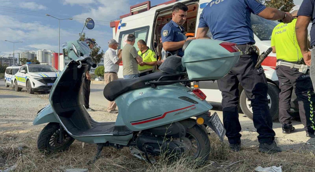 Samsunda motosiklet ile otomobil çarpıştı: 1 yaralı