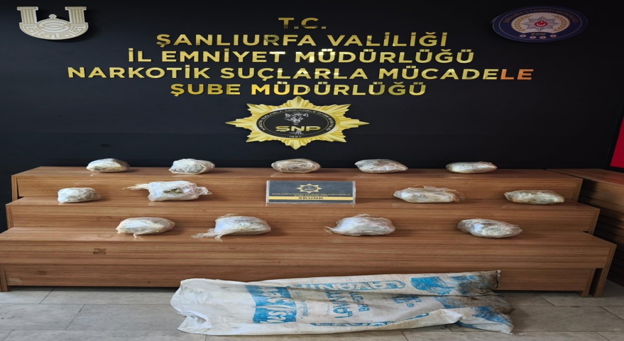 Şanlıurfada otomobilde uyuşturucuya 1 gözaltı