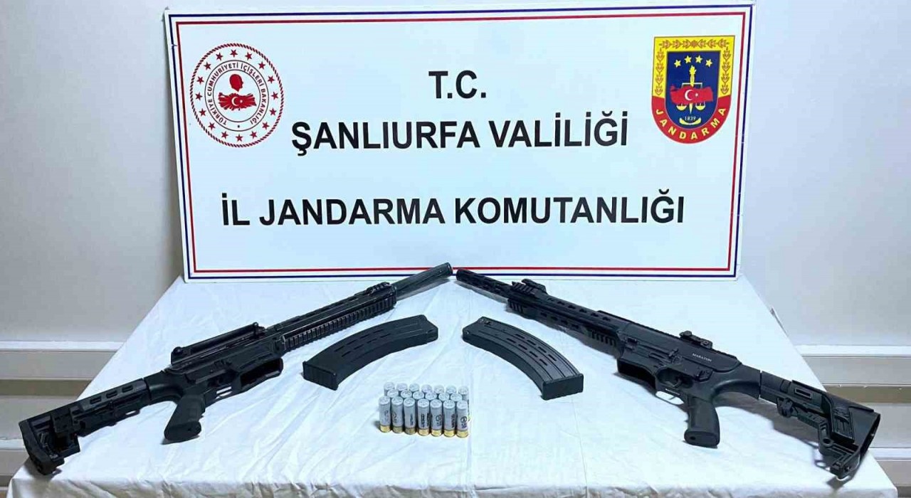Şanlıurfada ruhsatsız 3 av tüfeği ve kurusıkı tabanca ele geçirildi