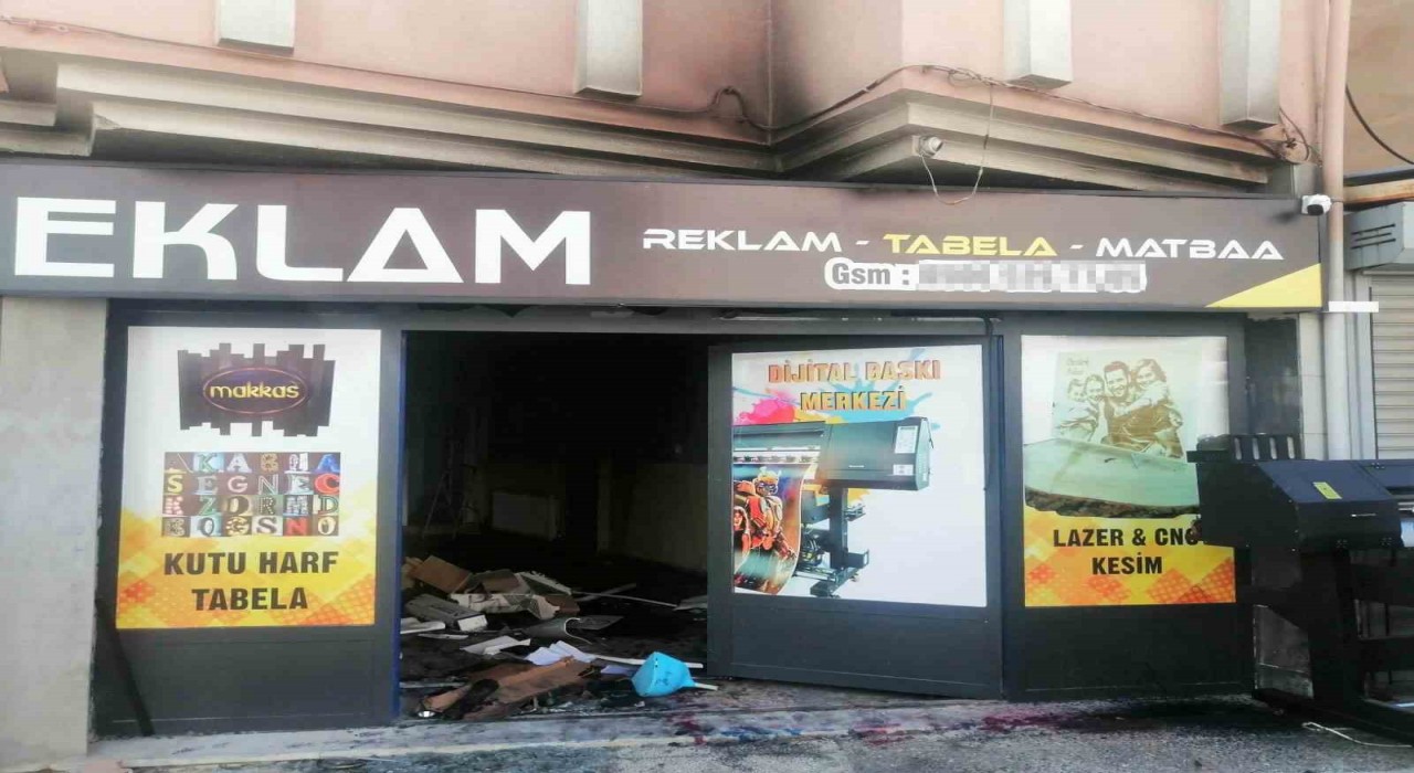 Simavda iş yerinde çıkan yangın büyümeden söndürüldü