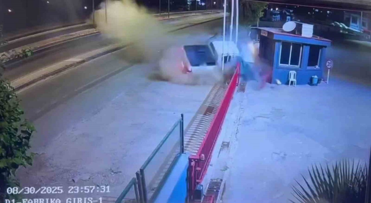 Şırnakta 1 kişinin yaralandığı kaza güvenlik kamerasına yansıdı