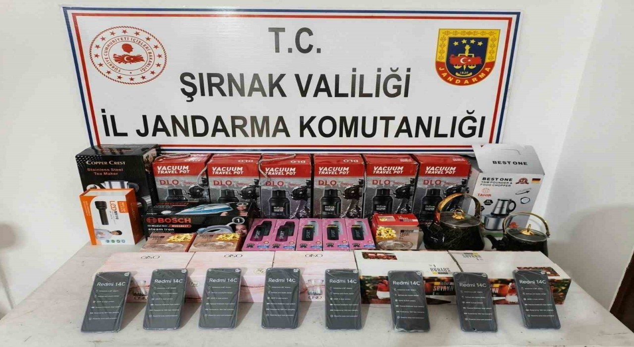 Şırnakta 12 milyon liralık kaçak malzeme ele geçirildi
