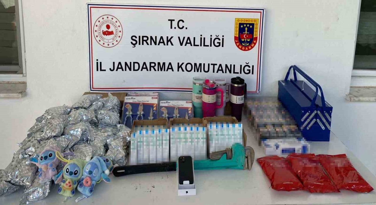 Şırnakta jandarma ekipleri 14 milyonluk kaçakçılığı önledi
