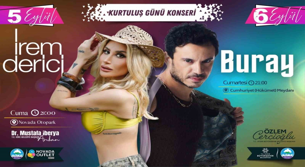 Sökenin kurtuluş coşkusuna iki konser coşku katacak