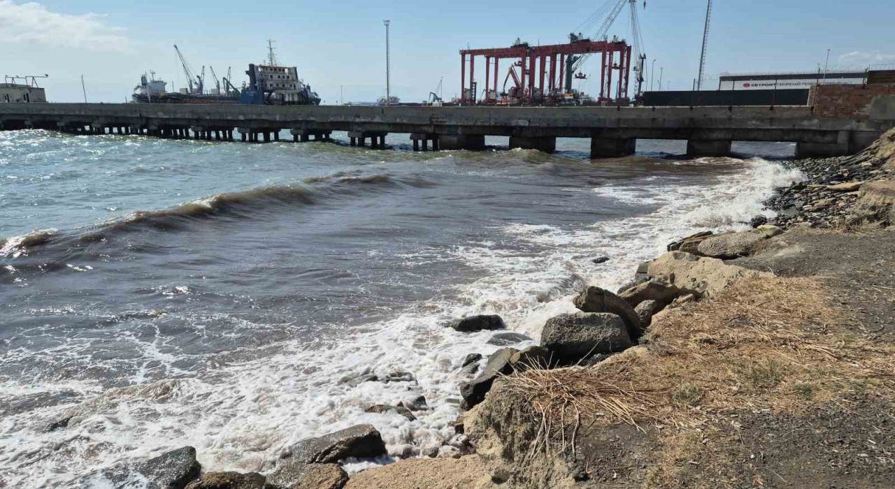 Tekirdağda poyraz etkili oluyor