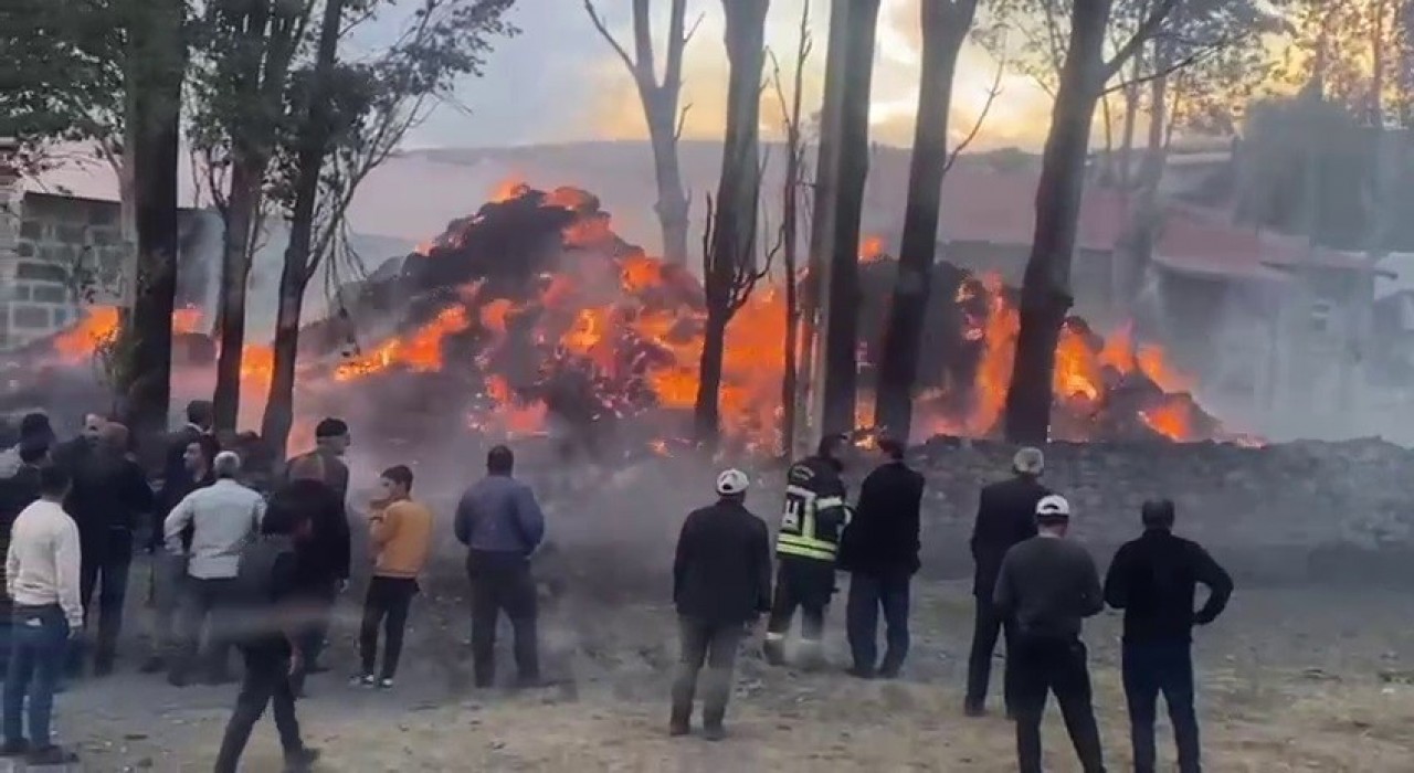 Tekmanda korkutan ot yangını