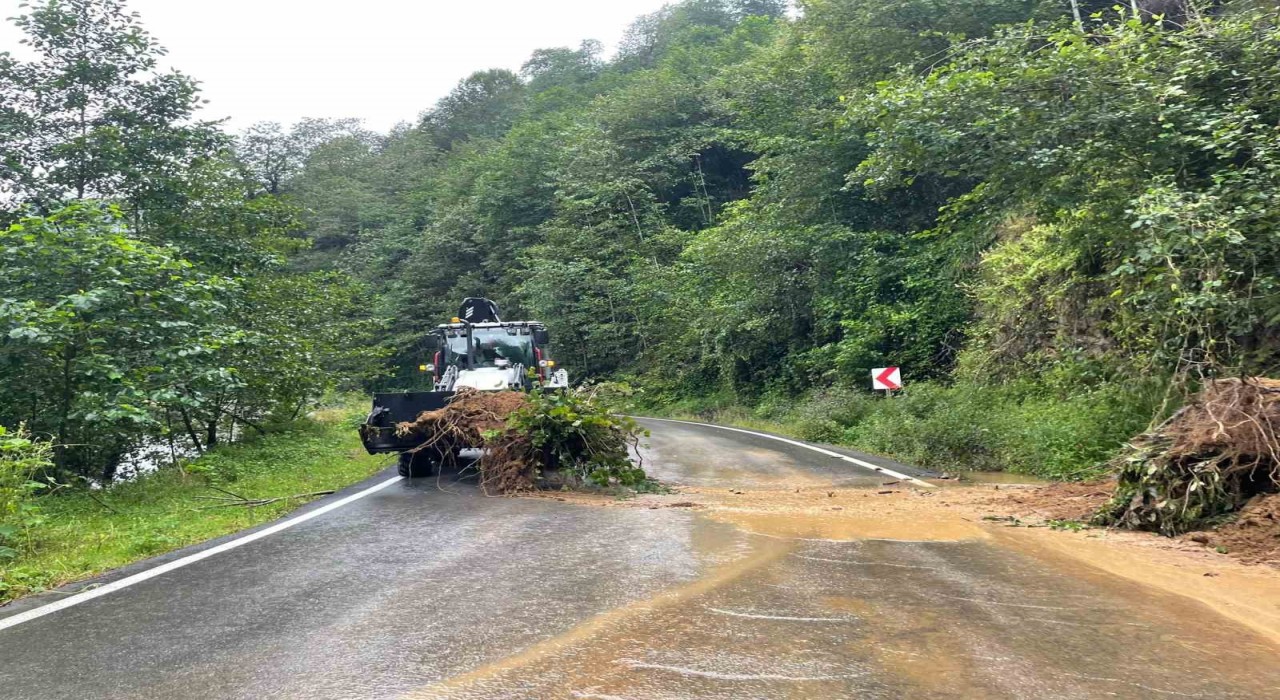Trabzonda şiddetli yağış heyelanlara neden oldu