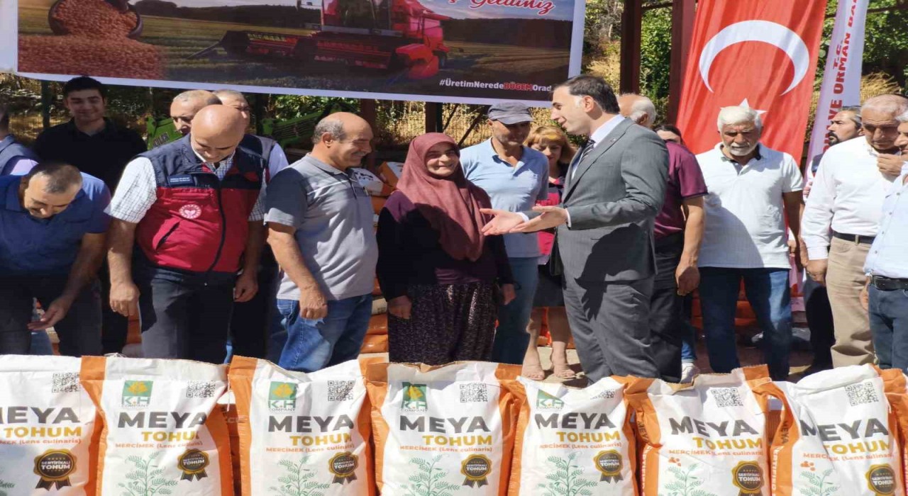 Tuncelide üreticilere mercimek tohumu dağıtıldı