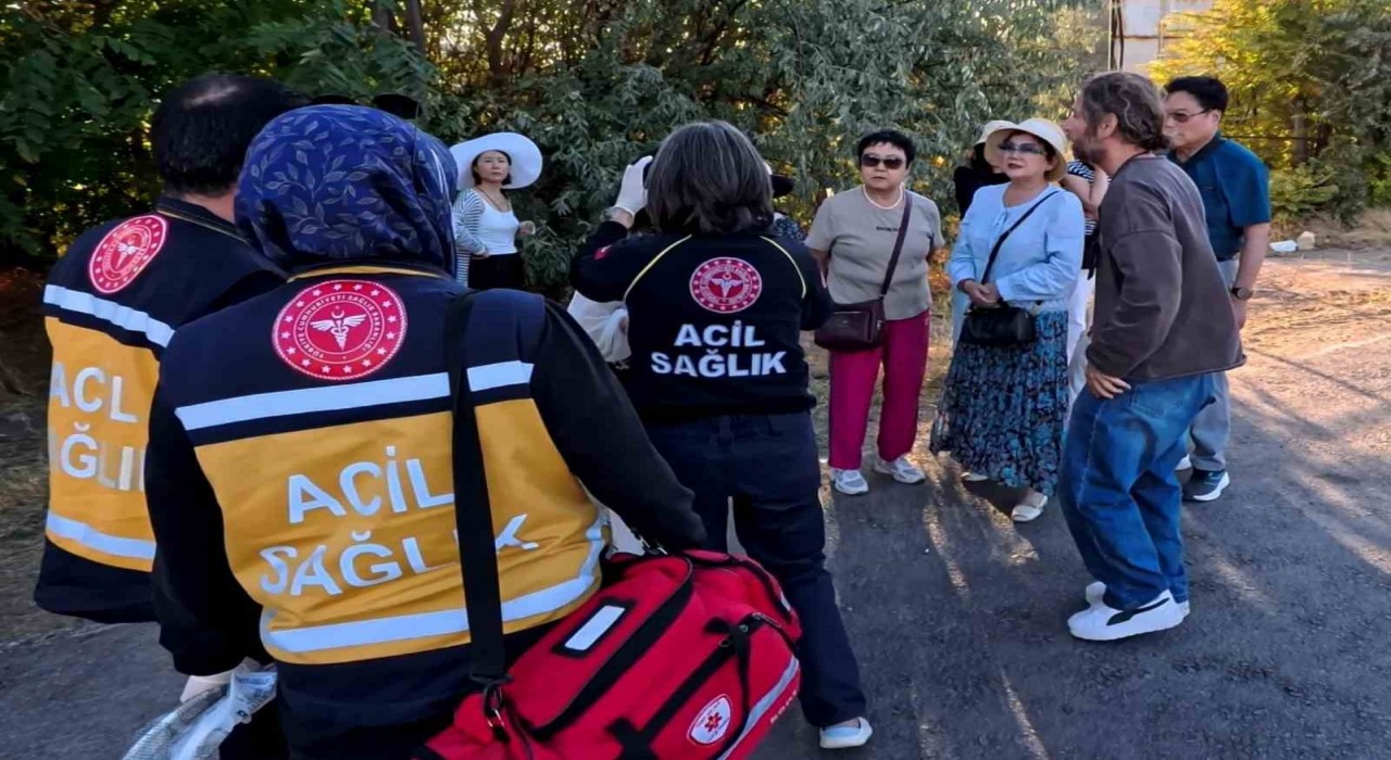 Turistleri taşıyan midibüse tır çarptı: 5 turist yaralı
