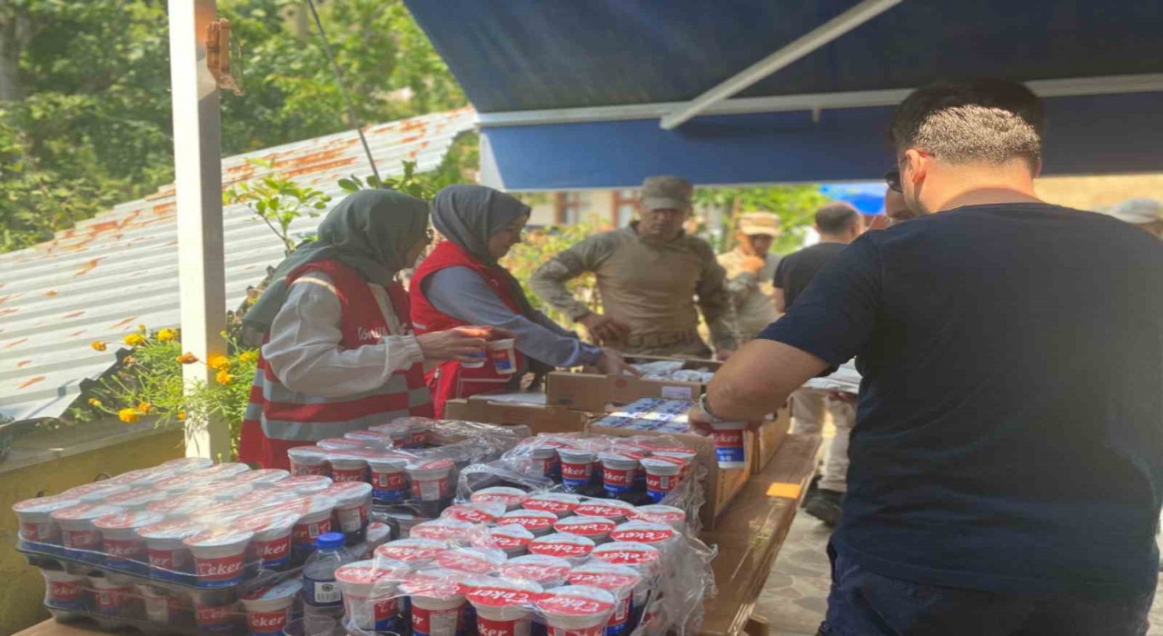 Türk Kızılayından yangın bölgesine destek