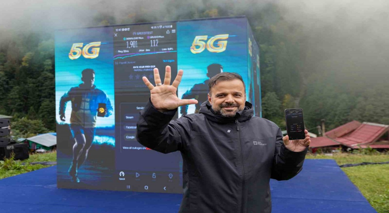 Turkcellden 1250 metre yükseklikte 5G denemesi