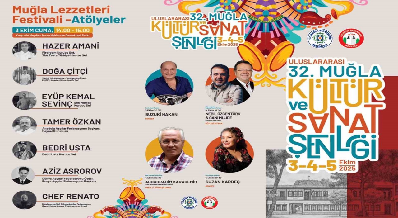 Uluslararası 32nci Muğla Kültür ve Sanat Şenliği başlıyor