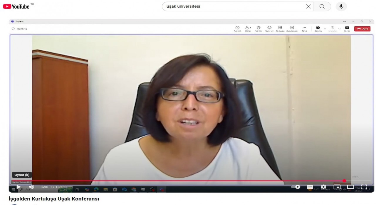 Uşak Üniversitesinden 1 Eylül Uşakın Kurtuluş yıldönümü konferansı