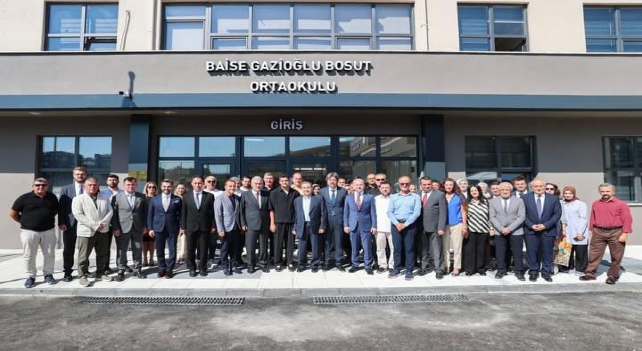 Vali Erol Ayyıldızdan inşaatı tamamlanan Bosut Ortaokuluna Ziyaret