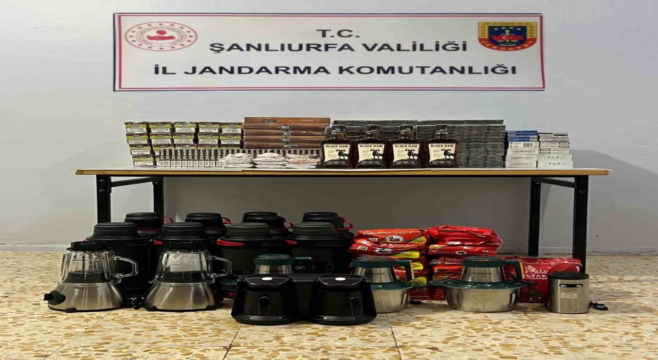 Viranşehirde kaçak tütün ve alkol operasyonu