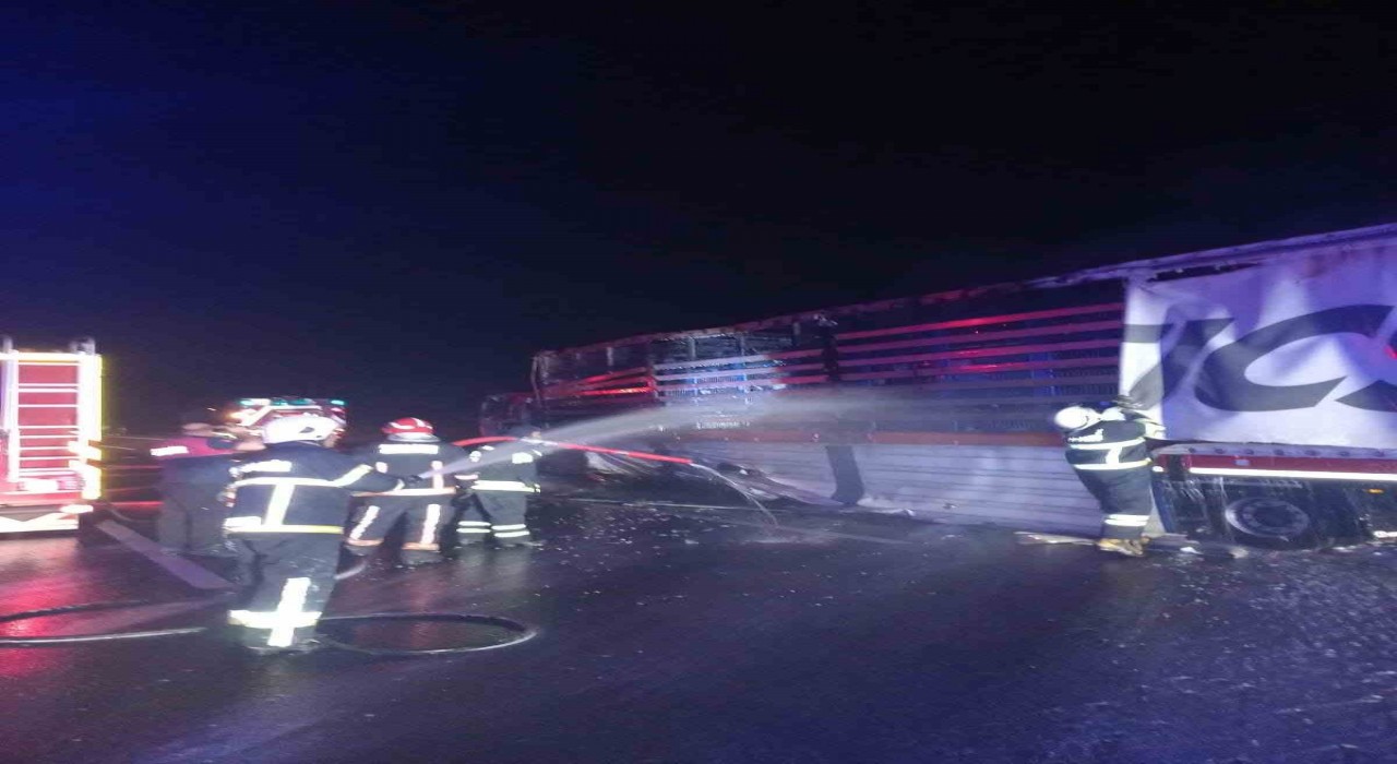 Yalovada tır yangını