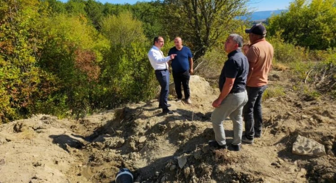 Yenipazarda içme suyu hattı yenileme çalışmaları denetlendi