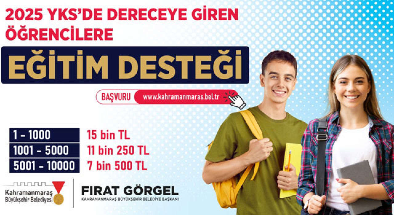 YKS’de Dereceye Giren Öğrencilere Eğitim Desteği