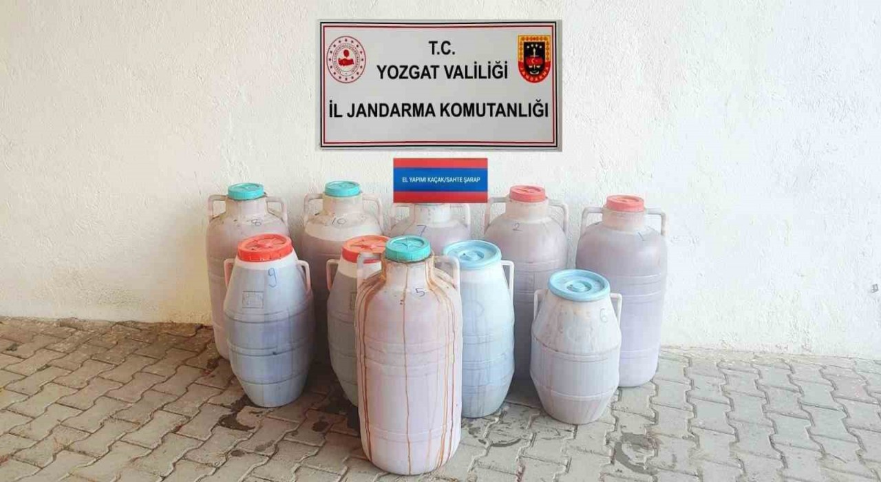 Yozgatta 471 litre kaçak içki ele geçirildi