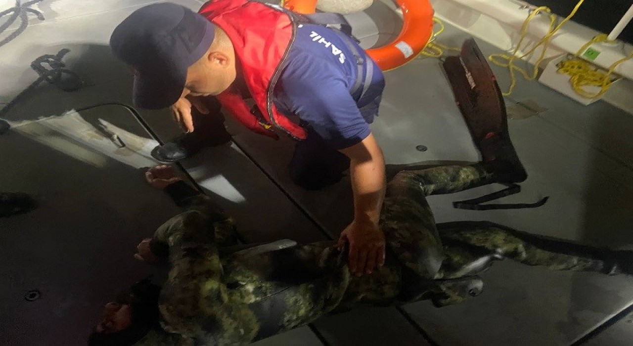 Yüzerek Yunanistana geçmeye çalıştı