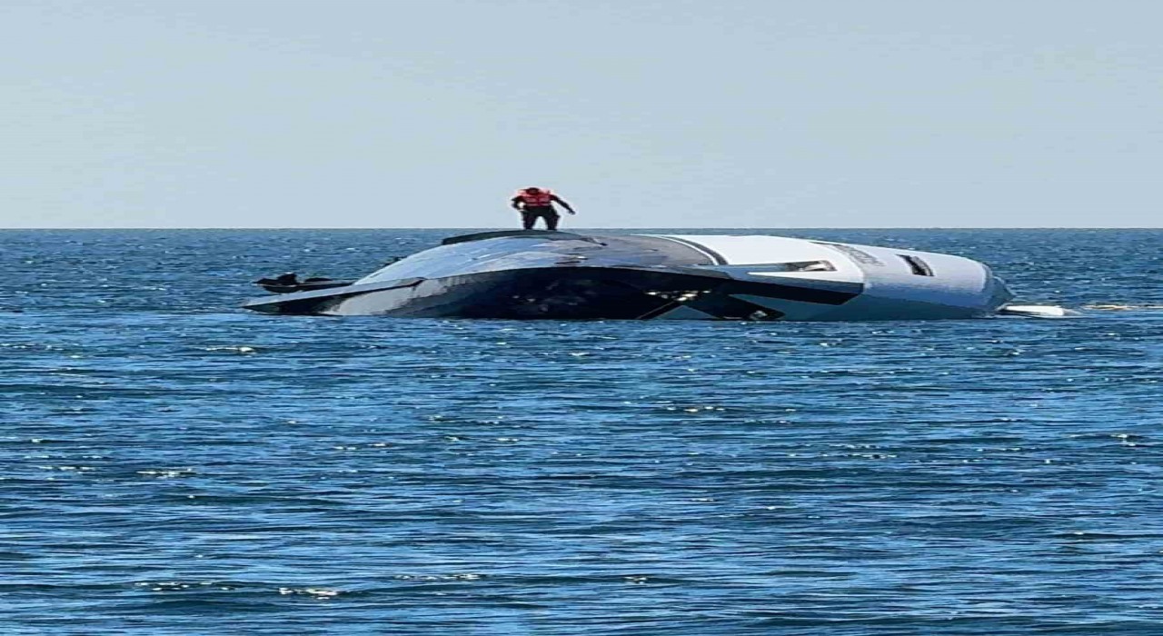 Zonguldakta lüks yat denize indikten 15 dakika sonra battı