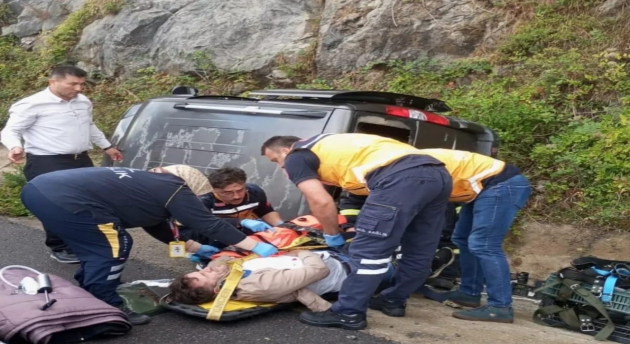 Zonguldakta yağış kazayı beraberinde getirdi: 1 yaralı