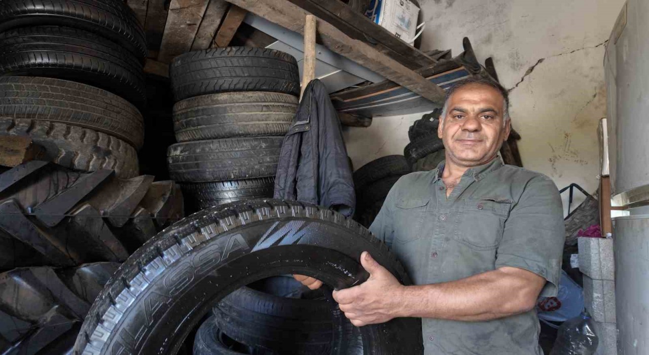15 yaşında başladı, 35 yıldır araç lastiği ile yatıp kalkıyor