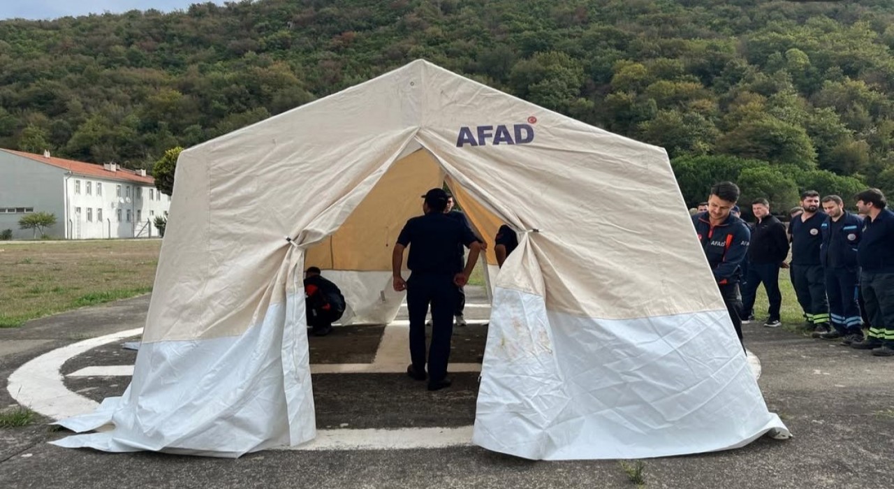 AFADdan çadır kurma eğitimi