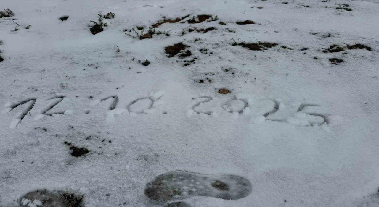 Afyonkarahisarda mevsimin ilk karı düştü