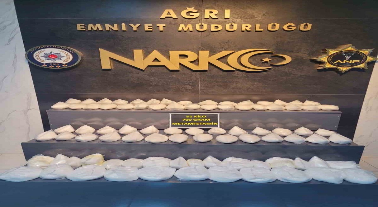 Ağrıda dev operasyon: 51 kilo uyuşturucu ele geçirildi