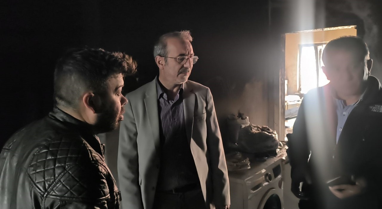 AK Partiden yangın mağduru aileye destek sözü