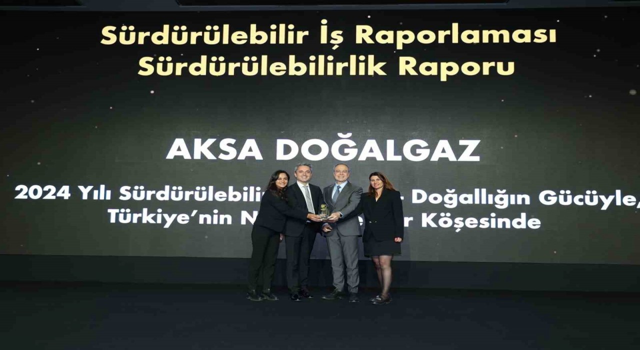 Aksa Doğalgazın Sürdürülebilirlik Raporuna ödül