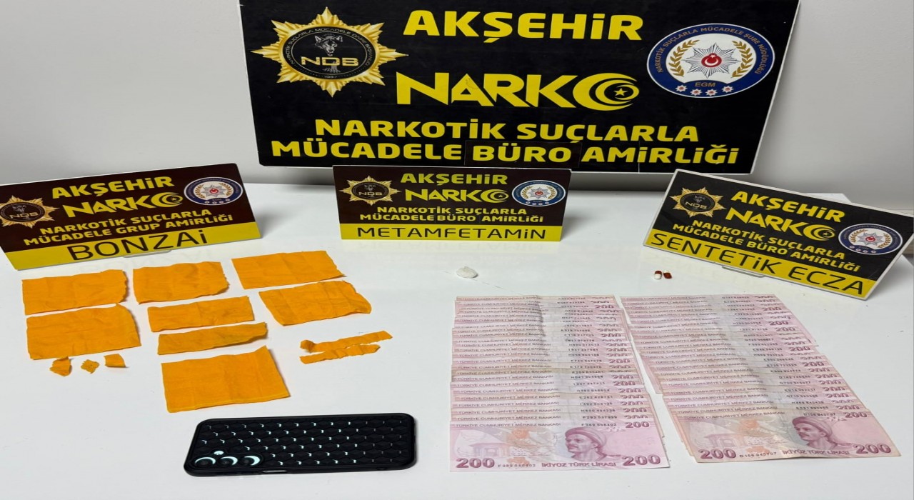 Akşehirde uyuşturucu tacirlerine operasyon: 1 tutuklama