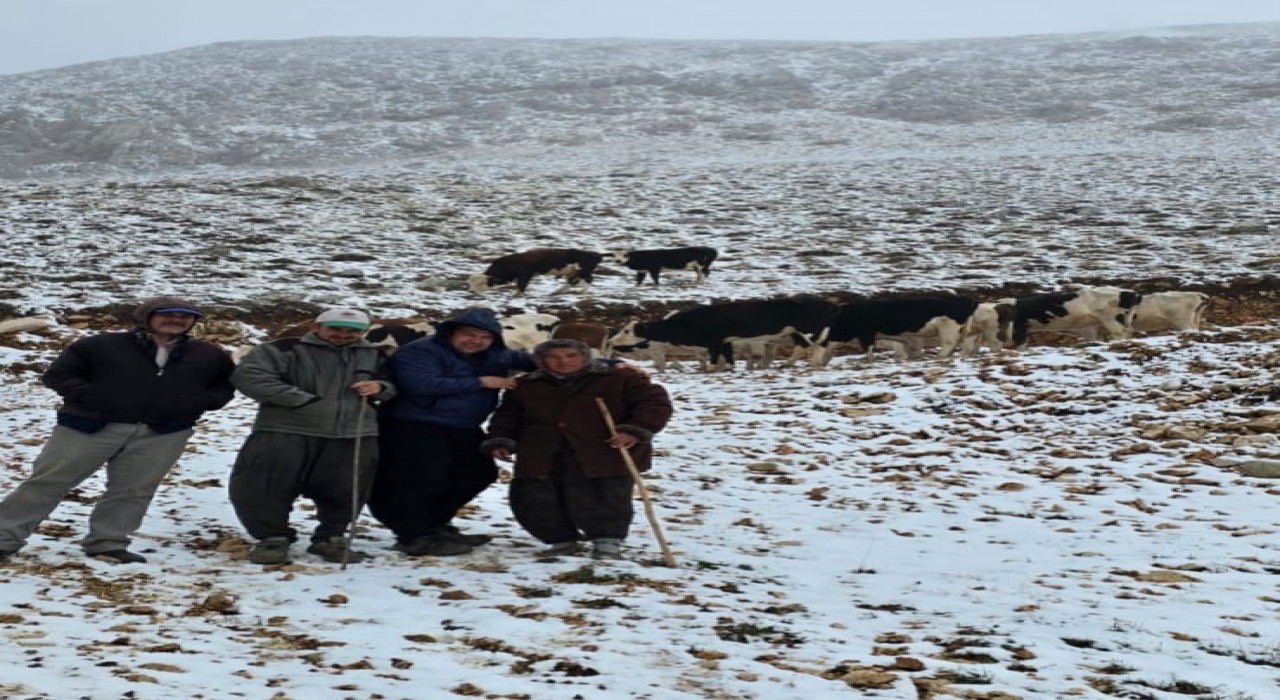 Aniden kar bastırınca yaylada mahsur kalan kadın kurtarıldı