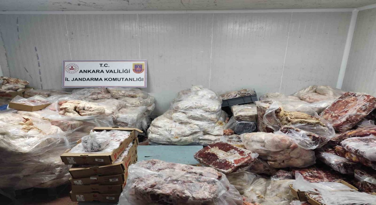Ankarada 17 ton sağlıksız et ve tavuk ürünü ele geçirildi